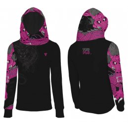 Softshell Hoodie - Dragon rose